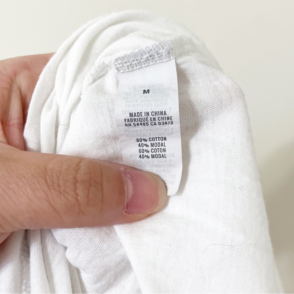 Aerie White Oversized Boyfriend Graphic Tee 'Your Real Power Is You' Size Medium - Picture 7 of 7